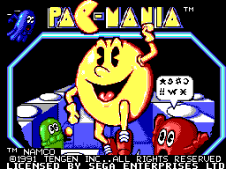 Pac-Mania (Europe) Title Screen